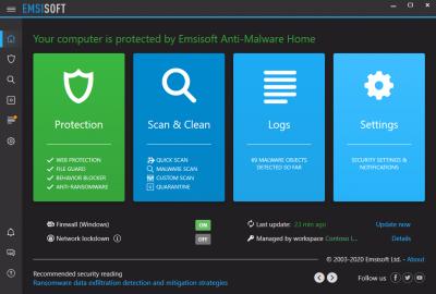 Скачаь Emsisoft Anti-Malware антивирус